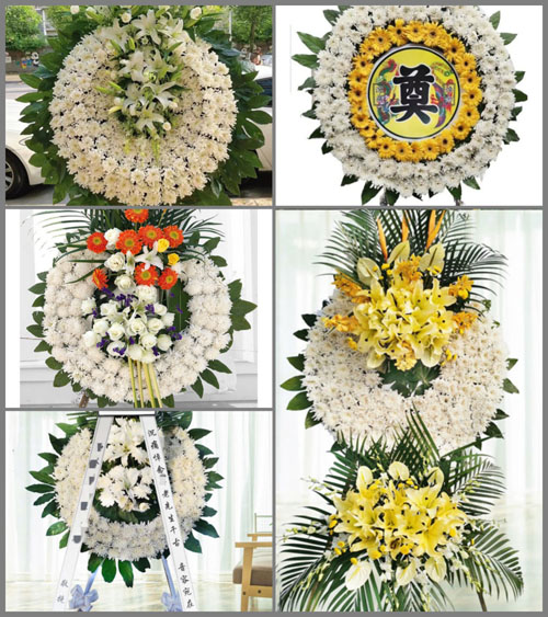 湖南永州祁阳县七里桥镇金竹山村花圈速递